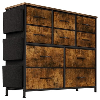 10 Drawer Dresser, Dresser for Bedroom with 10 Large Fabric Storage Drawers