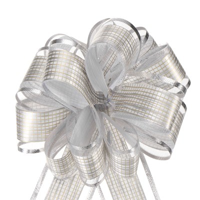 Unique Bargains Wedding Baskets Presents Large Pull Bow Bright Gift Wrapping Ribbon 5 Pcs
