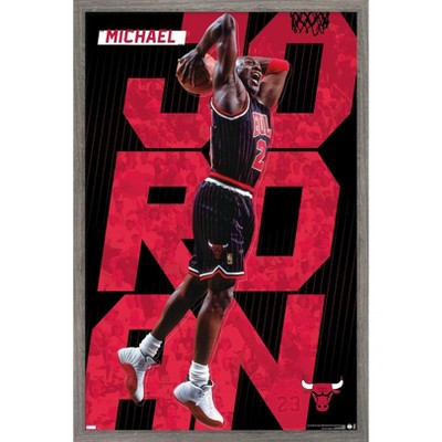 Trends International Michael Jordan - Pinstripes Framed Wall Poster Prints