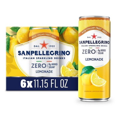 Sanpellegrino Zero Limonata Italian Sparkling Beverage - 6pk/11.15 fl oz Cans