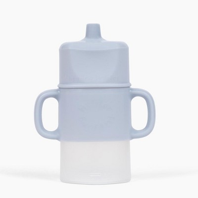 Flipping Holder Travel with Sip Top - squeeze proof food pouch holder, flips to juice box holder, plus handles and spill-proof sip top