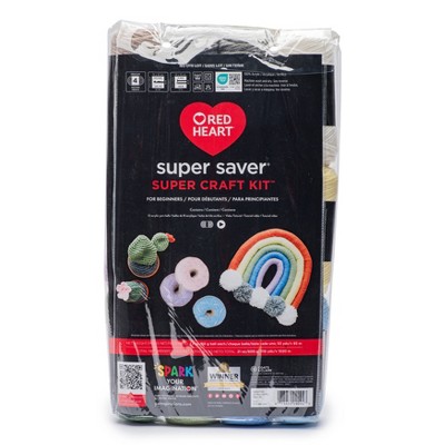 Red Heart Super Saver Super Yarn Kit 10 pack-Pastels