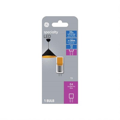 GE - LED Bulb - T3 G4 - 20 Watt Equivalence - Warm White - 1 Pack
