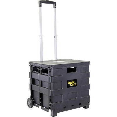 dbest products Quik Cart Sport Collapsible Rolling Wheels Crate For Teachers - 80 lbs Capacity