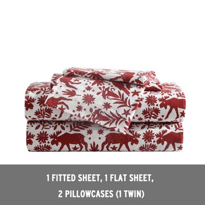 Eddie Bauer Arcadia Red King Sheet Set