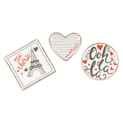 Design Imports I Love Paris Catchall Set/3