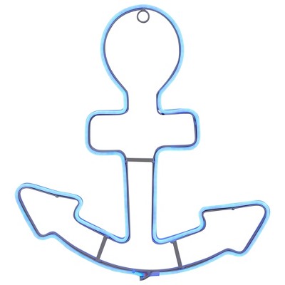Northlight LED Anchor Neon Lighted Wall Art- 17"