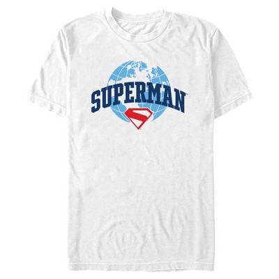 Mens Superman World Logo T Shirt