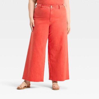 Women's High-Rise Sailor Wide Leg Ankle Jeans - Universal Thread™