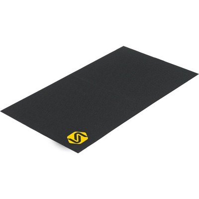 Saris Bike Mat 65 x 36 in Single Floor Protective Trainer Mat Black Durable Non-Slip Design