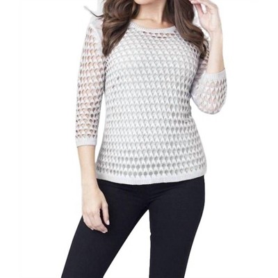 Women's Open Stitch Pullover - ANGEL