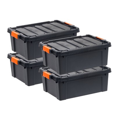 IRIS Heavy Duty Plastic Storage Bin with Durable Lid