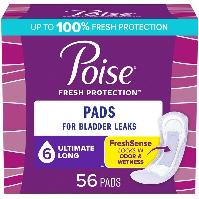 Poise Incontinence Bladder Control & Postpartum Pads - Ultimate Absorbency