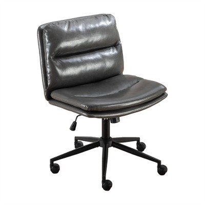 OUTSUPPLY Accent Chairs, Adjustable Swivel Criss-Cross Chair, Wide Seat, Office Chair, Vanity Chair