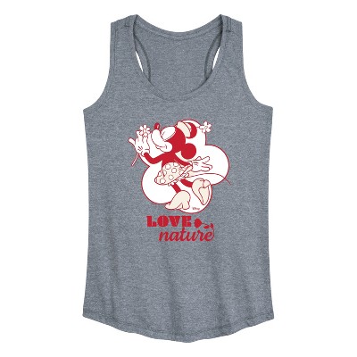 Women's - Disney - Love Nature Minnie Mouse Graphic Racerback Tank