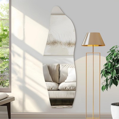Irregularly Shaped Stone-like Frameless Wall Mirror