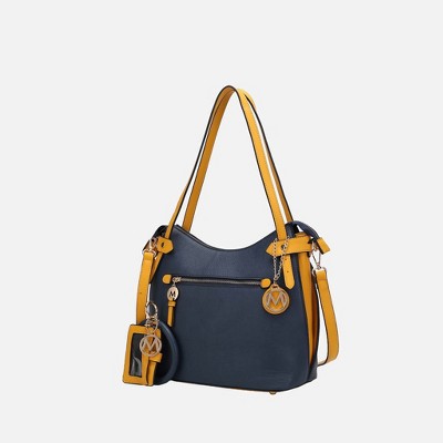 MKF Collection Jaseli Women’s Hobo Bag with Wristlet Bracelet Keychain with a Credit Card Holder by Mia K