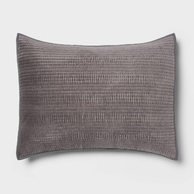 Ruched Velvet Quilt Sham - Threshold™