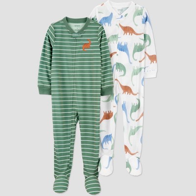 Carter's Just One You® Toddler Boys' 2pk Cotton Long Sleeve Footed Pajama