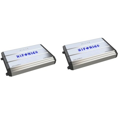 Hifonics Zeus 2400 Watt Max Class D Monoblock Car Audio Amplifier (2 Pack)