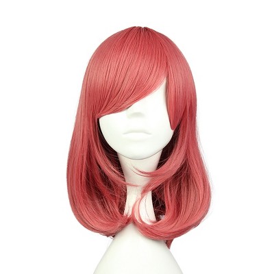 Unique Bargains Women's Curly Wigs 17" Red with Wig Cap