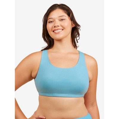 Leading Lady Women's The Serena - Wireless Racerback Cotton Sports Bra (514)