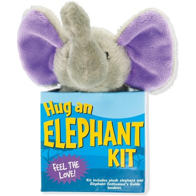 Peter Pauper Press Hug An Elephant Kit, Includes Plush Elephant and Guide, Ages 3 and Up