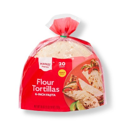 6" Flour Tortillas - 20ct - Market Pantry™