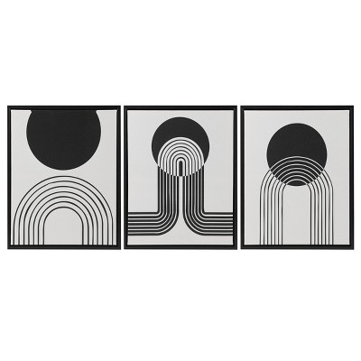 Gulches 3-piece Framed Canvas Wall Art Set
