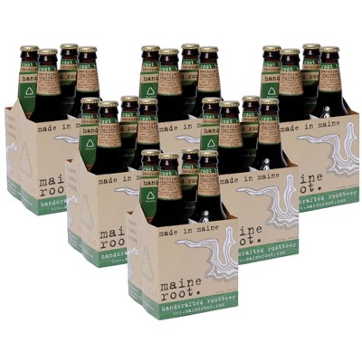 Maine Root Beer Soda - Case of 6/4 pack, 12 fz
