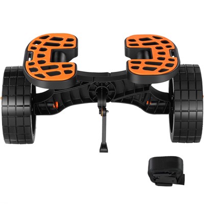 VEVOR Heavy Duty Kayak Cart, 320lbs Load Capacity, Detachable Canoe Trolley Cart with 10'' Solid Tires, Adjustable Brackets & Nonslip Support Foot