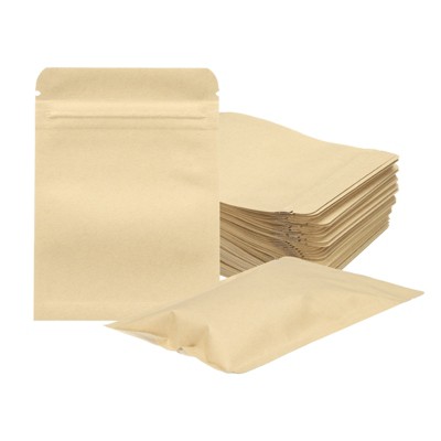 Unique Bargains Sealable Resealable Packaging Zipper Bags Foil Food Storage Pouches 100 Pcs