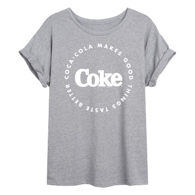 Women's - Coca-Cola - Coke Makes Things Taste Better Oversized Graphic T-Shirt
