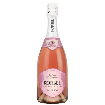 Korbel Sweet Rosé Wine - 750ml Bottle