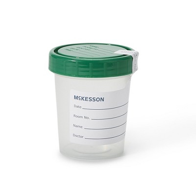 McKesson Specimen Container Sterile Inside Only Screw Cap 120 mL (4 oz.) 569, 1 Ct