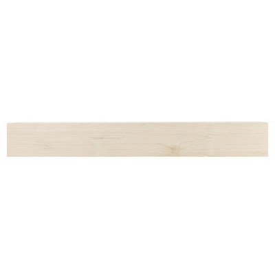 Modern Ember Boone Wood Fireplace Mantel Shelf with Tall Boxed Design