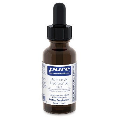 Pure Encapsulations Adenosyl/Hydroxy B12 Liquid 30 mL - Supports Energy Metabolism & Neurological Health* - Gluten Free - Vegan - 1 Fl Oz