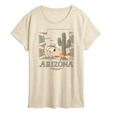 Women's - Peanuts - Spike Arizona Desert Cactus Short Sleeve Graphic T-Shirt