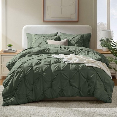 Nestl Bed in a Bag Pinch Pleat, 7 Piece Bedding Set