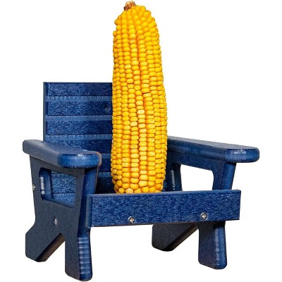 JCS Wildlife Black Squirrel Chair Feeder - Holds 1 Dried Corn Cob