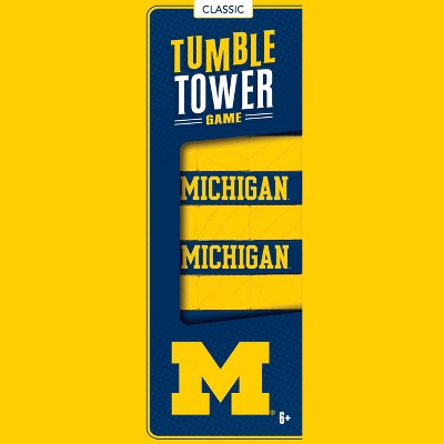 MasterPieces Real Wood Block Tumble Towers - NCAA Michigan Wolverines
