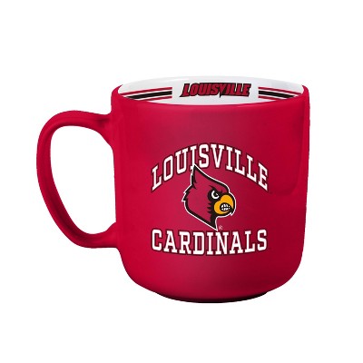 NCAA Louisville Cardinals Stripe Mug - 15oz: Ceramic Drinkware, Service for 1