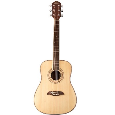 Oscar Schmidt OGHS-A 1/2 Dreadnought Acoustic Guitar. Natural Spruce