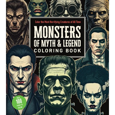 Monsters of Myth and Legend Coloring Book - (Chartwell Coloring Books) by  Editors of Chartwell Books (Paperback)