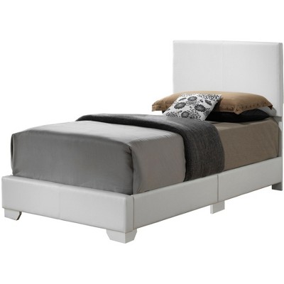Passion Furniture Aaron Upholstered Twin Panel Bed