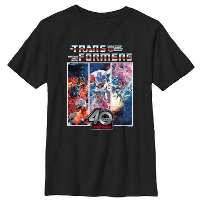 Boy's Transformers 40 Years Skids Panels T-Shirt