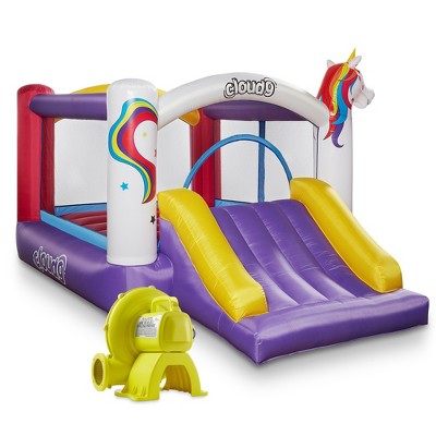 Cloud 9 Unicorn Bounce House - Inflatable Bouncer with Blower