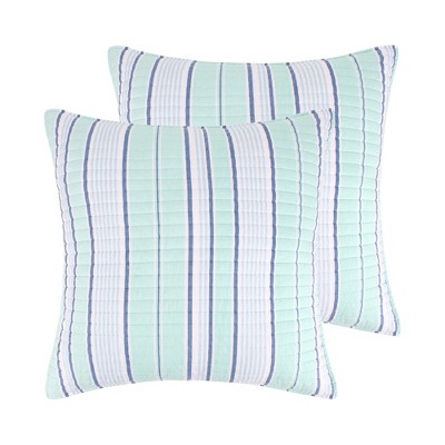 Deep Sea Multicolored Euro Sham Set - Two Euro Shams - Levtex Home