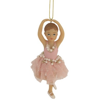 Northlight 4.25" Pretty in Pink Ballerina Girl Christmas Ornament
