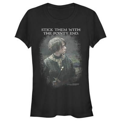 Juniors Womens Game of Thrones Arya Pointy End T-Shirt